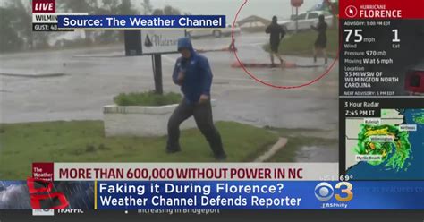 weather chanel fake news|Weather Channel reporter slammed for 'faking it' in  .